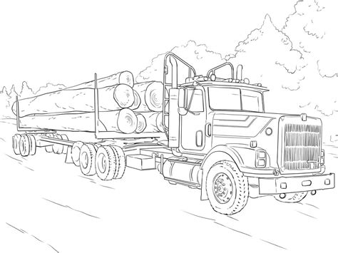 Free Truck Coloring Page - Free Printable Coloring Pages for Kids