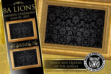 Photo Booth Design Layout Template Gold and Black Royalty