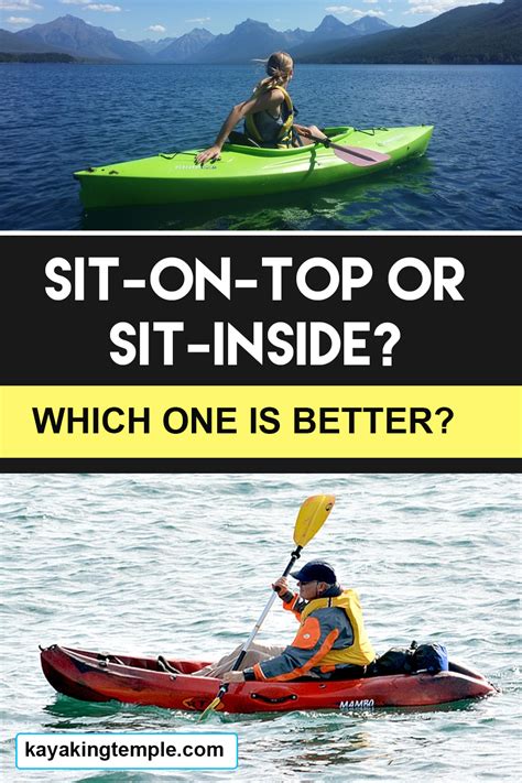 Sit-inside Vs. Sit-on-top Kayaks Comparison | Pros & Cons | Sit on ...