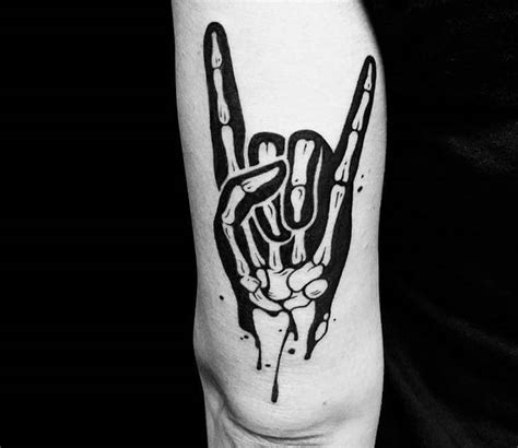 Heavy Metal Sign Horns tattoo by Roy Tsour | Photo 23989