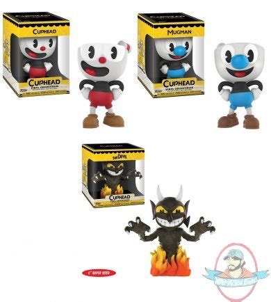 Vinyl Figure Cuphead Set of 3 Collectible by Funko | Man of Action Figures