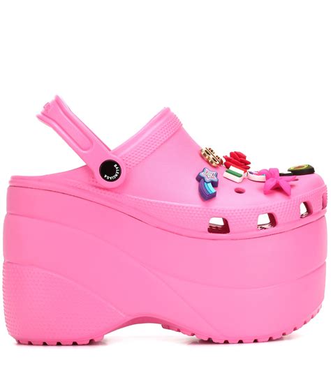 Balenciaga Platform Crocs in Pink - Lyst