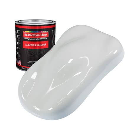 Restoration Shop - Championship White Acrylic Lacquer Auto Paint - Quart Paint Color Only ...