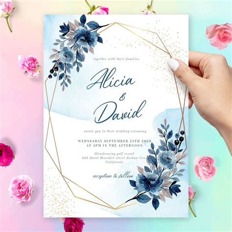 Wedding Invitations - Customize & Download or Print