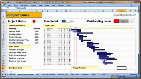 Microsoft Excel Project Plan Template Free - SampleTemplatess - SampleTemplatess