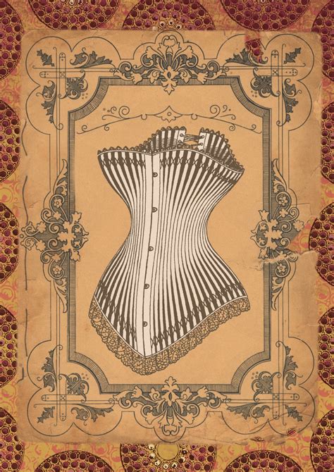 Vintage 1920s Corset Art Collage Free Stock Photo - Public Domain Pictures