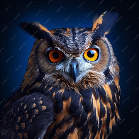 Premium AI Image | Owl Wallpaper Funny Owl Wallpaper Dark Sky Style