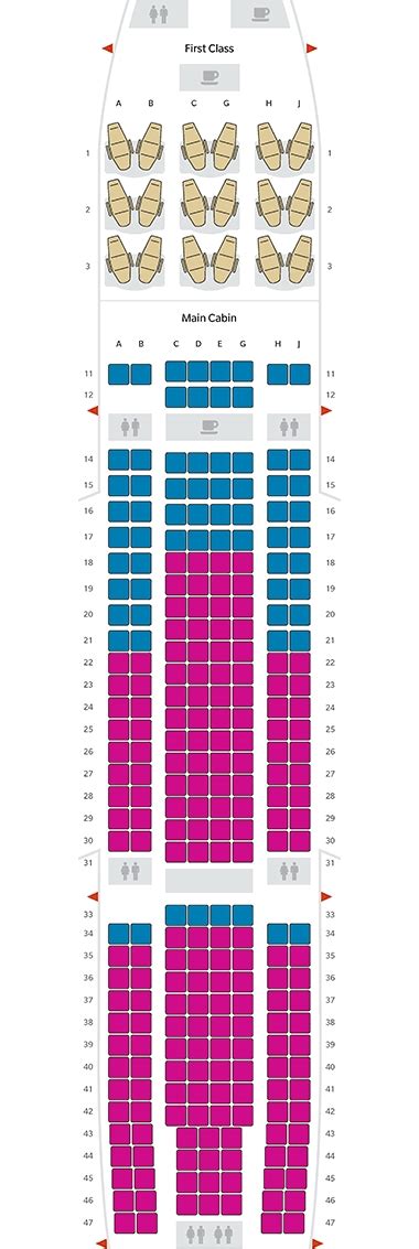 7 Pics Hawaiian Airlines Seating Chart A332 And View - Alqu Blog