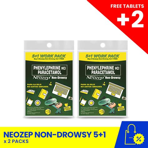 NEOZEP Non-Drowsy 5+1 tablets (For Cough, Colds & Flu) – Biggrocer