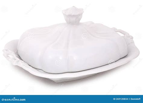 Vintage butter dish stock photo. Image of metal, clean - 269120834