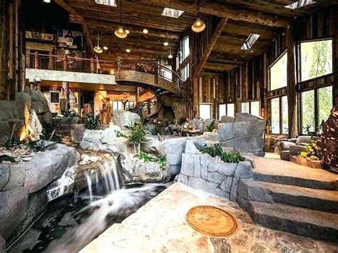 Waterfall For Home Indoor Waterfalls And Fountains House Design | Indoor water features, Indoor ...