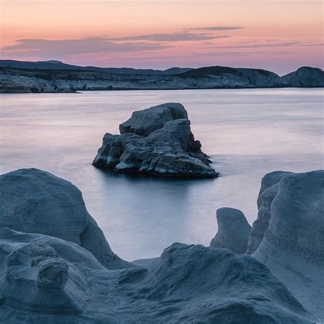 Sarakiniko Bay At Sunset, Milos Island, Greece