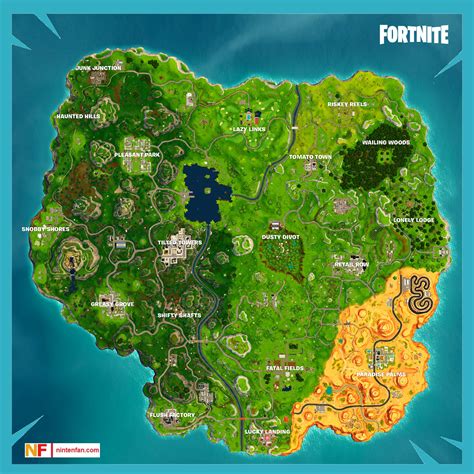 Fortnite Season 5, Newly Updated Map With Locations Marked - Nintenfan