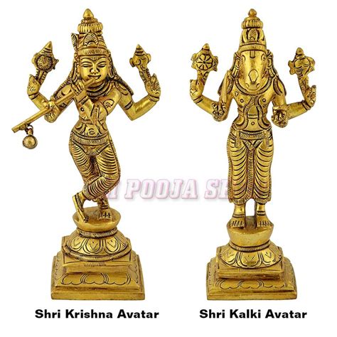 Dasavatharam of Lord Vishnu Statues in Brass Buy online USA