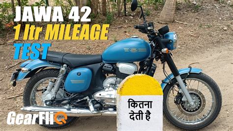 Jawa 42 1Ltr mileage Test | In Hindi | GearFliQ - YouTube