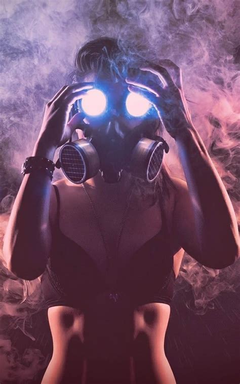 Hot Girl Wearing Gas Mask Hd Mobile Wallpaper - Girl With Gas Mask ...