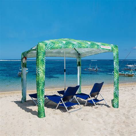 Buy CoolCabanas Beach Cool Cabana Canopy Sun Shade Shelter Tent - 8' x 8' or 6'6" x 6'6", Easy ...