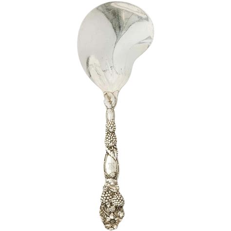 Tiffany and Co. "Blackberry" Pattern Sterling Silver Berry Spoon at 1stDibs