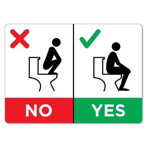 Toilet Sign - Squatting - The Signmaker