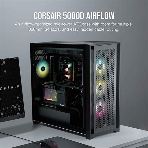 Corsair 5000D Airflow Mid-Tower ATX PC Case - Black in Nepal at NPR 21258, Rating: 5