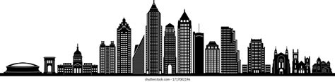 908 Atlanta Skyline Silhouette Images, Stock Photos, 3D objects, & Vectors | Shutterstock