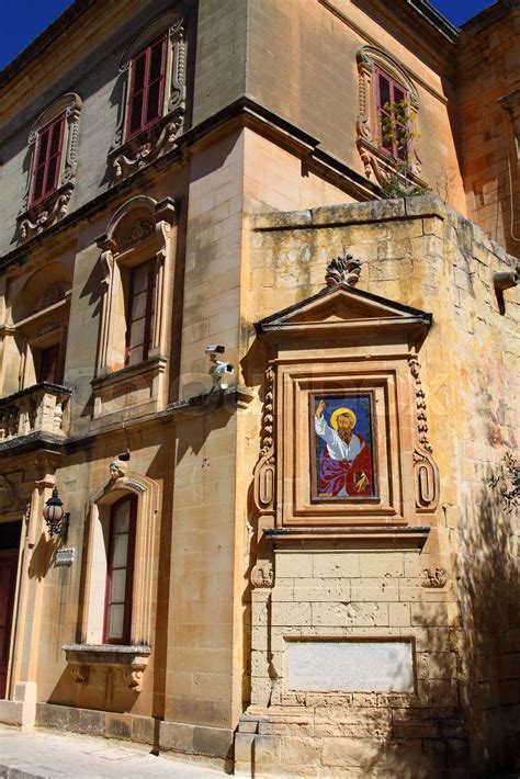 Traditional Maltese architecture in Valletta, Malta | Stock image | Colourbox