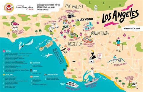 Los Angeles Maps - The tourist maps of LA to plan your trip