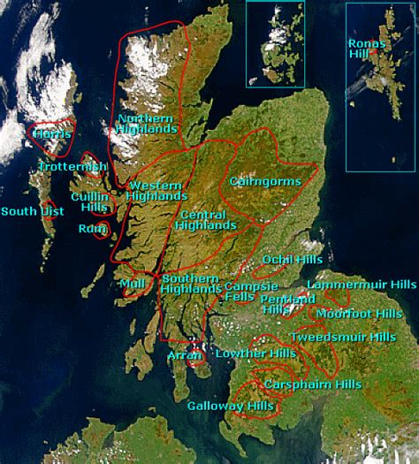 Mountains In Scotland Map - Time Zones Map