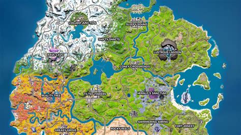 Fortnite Chapter 3 Season 4 map, named locations and landmarks explained | Eurogamer.net