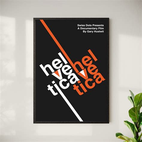 Helvetica Documentary Poster Digital Download Print Mid Century Wall ...