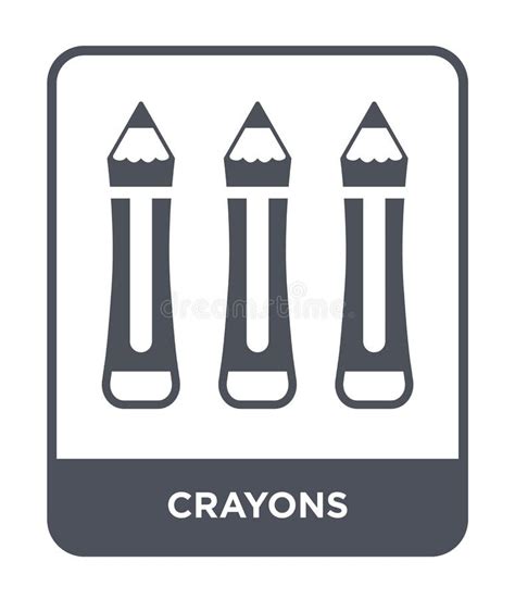 Crayons Icon in Trendy Design Style. Crayons Icon Isolated on White Background Stock Vector ...