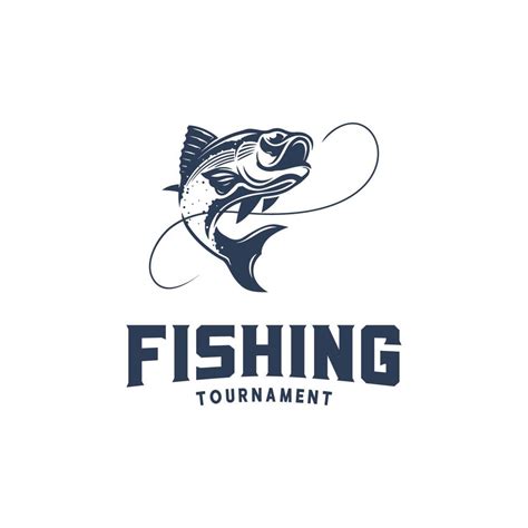 Fishing tournament logo design template 11213601 Vector Art at Vecteezy