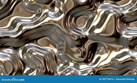 Chrome. Liquid Metal. stock illustration. Illustration of bumpy - 182775816