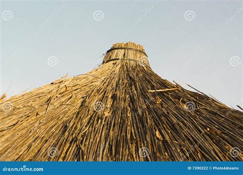 Straw roof stock photo. Image of orange, shelter, reed - 7390322