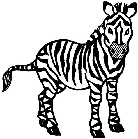 Free Zebra Coloring Pages