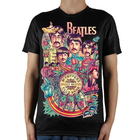 Men Rock Band T shirts Beatles 3d T Shirts Cool Novelty Short Sleeve Tshirts New Fashion Shirts ...