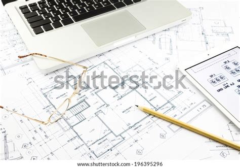 House Blueprints Floor Plan Notebook Architecture Stock Photo 196395296 | Shutterstock