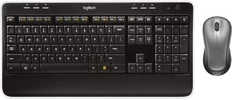 Amazon.com: Logitech MK520 Wireless Keyboard and Wireless Mouse Combo — Full Size Keyboard and ...