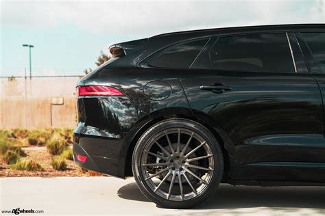 Jaguar Mania: Black F-Pace on Multispoke Avant Garde Wheels — CARiD.com ...