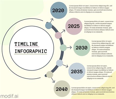 Simple Infographic Timeline Design Template - Mediamodifier