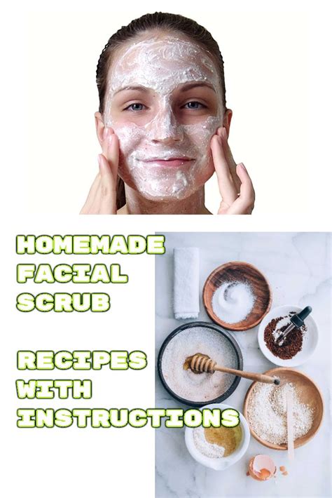 Best Homemade Face Scrub Recipes Easily DIY | Homemade facial scrub ...