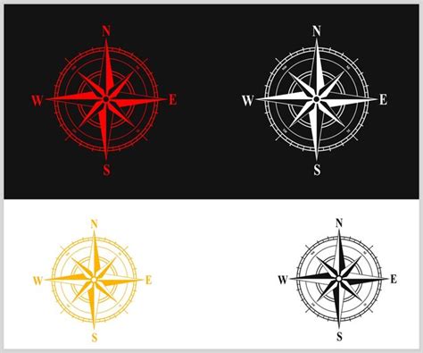 Premium Vector | Vintage compass tattoo