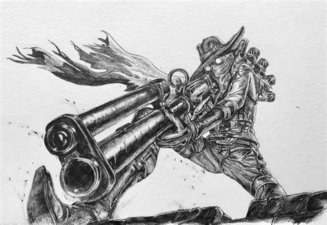 [Crosspost] High Noon Jhin Splash art in Pencil : JhinMains