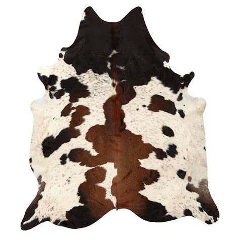 Black and Brown Spotted Cowhide Rug | PBteen