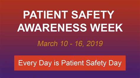 Patient Safety Awareness Week: March 10-16th