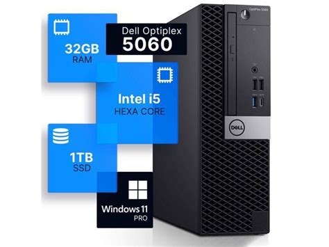 Refurbished: Dell Optiplex 5060 Desktop Computer | Hexa Core Intel i5 ...