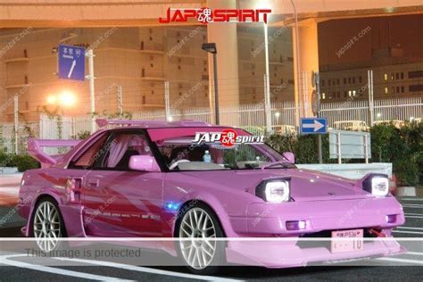 TOYOTA MR2 AW11, Spokon style, stark pink color, Garlish interior, two GT wings - JAP SPIRIT