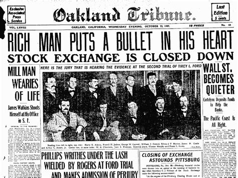 Bank Panic 1907 | Santa Rosa History