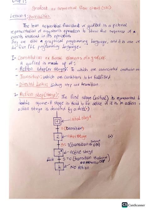 SOLUTION: Grafcet or sequential flow chart - Studypool