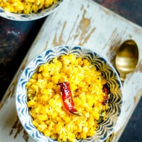 Kadala Parippu Sundal - Yellow Lentils With Coconut and Spices - Cooking Curries